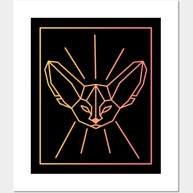 African Fennec Fox Wall Art by Arnoprintz